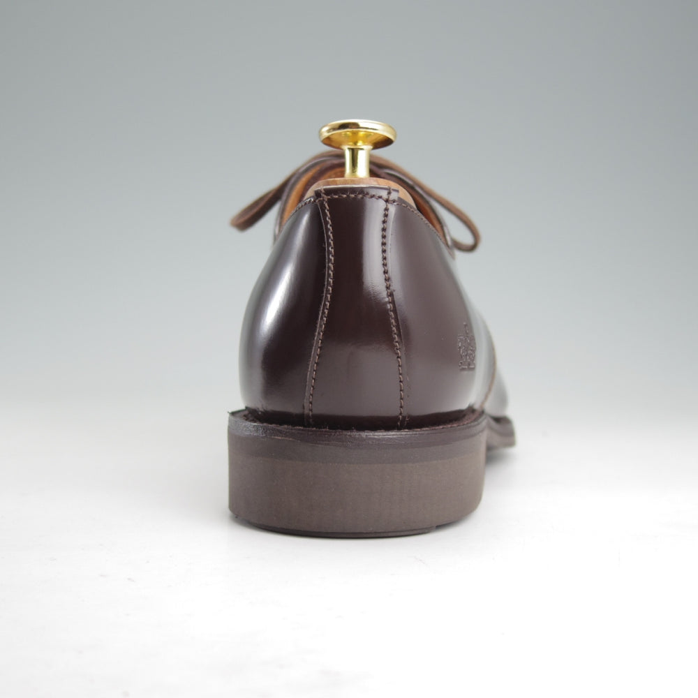 ほぼ未使用★(英)サンダース SIZE 7.5【定価￥68,200-★ミリタリーコレクション/Military Derby Shoe】ストレートチップ/EBONY/濃茶★o136