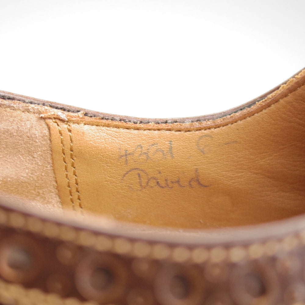 極美品★(独)ハインリッヒ・ディンケラッカー SIZE 6.5【貴重★茶系コードバン/純正ツリー付/BUDA】ブダ/Heinrich Dinkelacker★p248