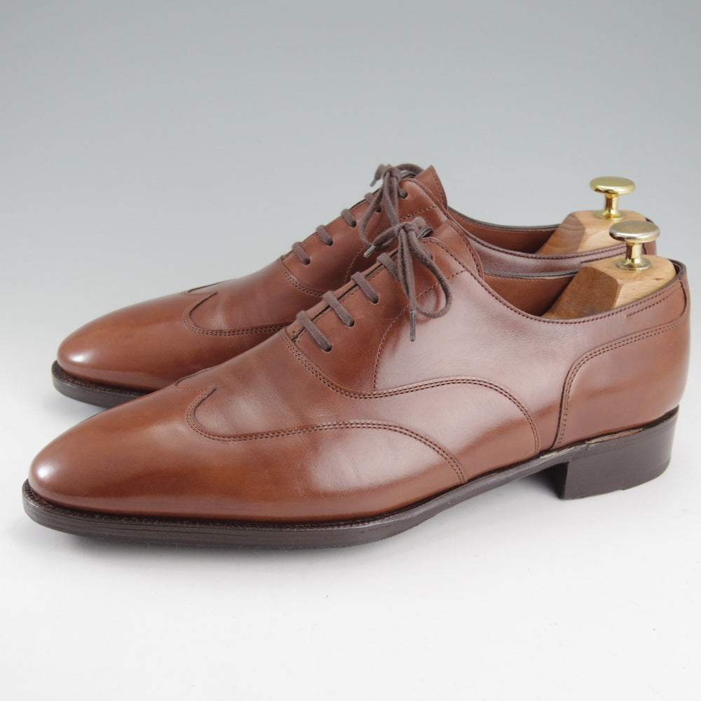 美品★ジョンロブ 8E【現行定価30万円以上★プレステージライン/WARWICK/7000ラスト】ミスティカーフ/茶/メンズ/JOHN LOBB★o139