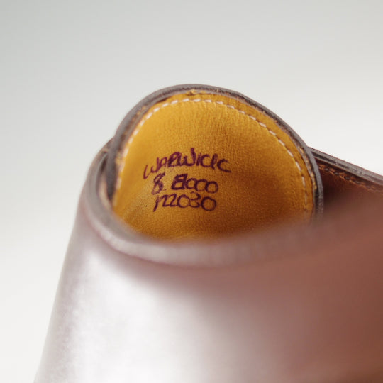 美品★ジョンロブ 8E【現行定価30万円以上★プレステージライン/WARWICK/7000ラスト】ミスティカーフ/茶/メンズ/JOHN LOBB★o139