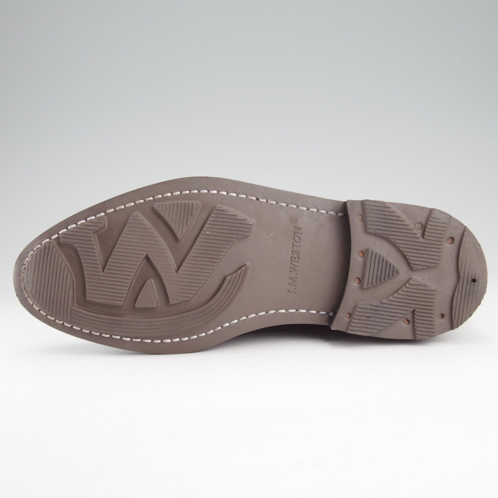 極上★J.M.ウエストン 5.5E【現行定価￥176,000-★ハーフハント/598】Uチップ/25ラスト/ボックスカーフ/黒/Weston/ウェストン★o140