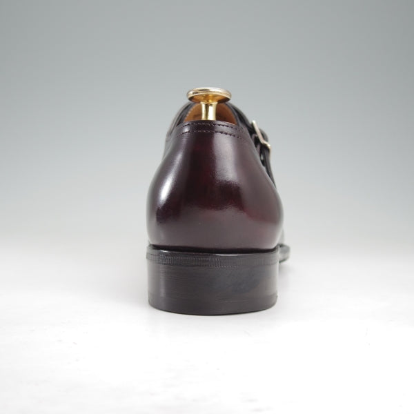 極美品★ジョンロブ 5.5E【定価￥332,200-★フィリップ2のダブルモンク仕様/7000ラスト】Philip2 Double Buckle/赤茶/JOHN LOBB★n645