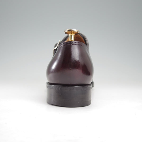 極美品★ジョンロブ 5.5E【定価￥332,200-★フィリップ2のダブルモンク仕様/7000ラスト】Philip2 Double Buckle/赤茶/JOHN LOBB★n645