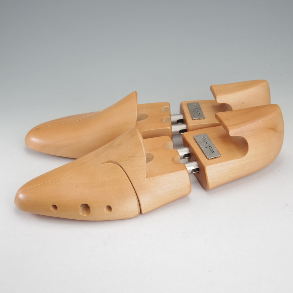 極美品★J.M.ウエストン 8D【現行定価￥275,000-★純正ツリー付/590/トリプルソールダービー】25ラスト/フルブローグ/タン/茶/Weston★o141