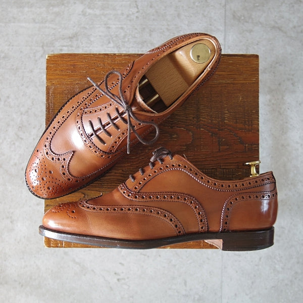 極上★(英)チーニー 6G【定価￥82,500-★ARTHUR 3/アーサー/125ラスト】フルブローグ/カーフ/DARK LEAF BURNISHED/茶/CHEANEY★n143