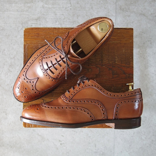 極上★(英)チーニー 6G【定価￥82,500-★ARTHUR 3/アーサー/125ラスト】フルブローグ/カーフ/DARK LEAF BURNISHED/茶/CHEANEY★n143