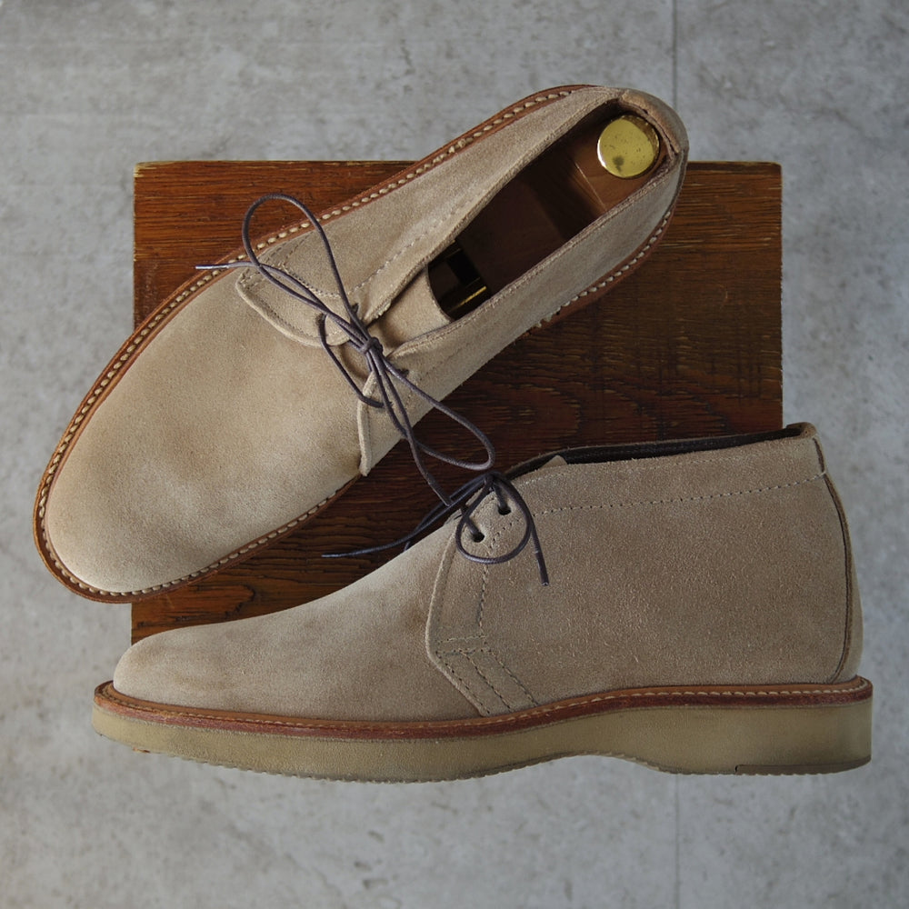 美品★オールデン 8.5D【現行定価17万円以上★チャッカブーツ/1467】バリーラスト/スエード/薄茶/メンズ/ALDEN★o150