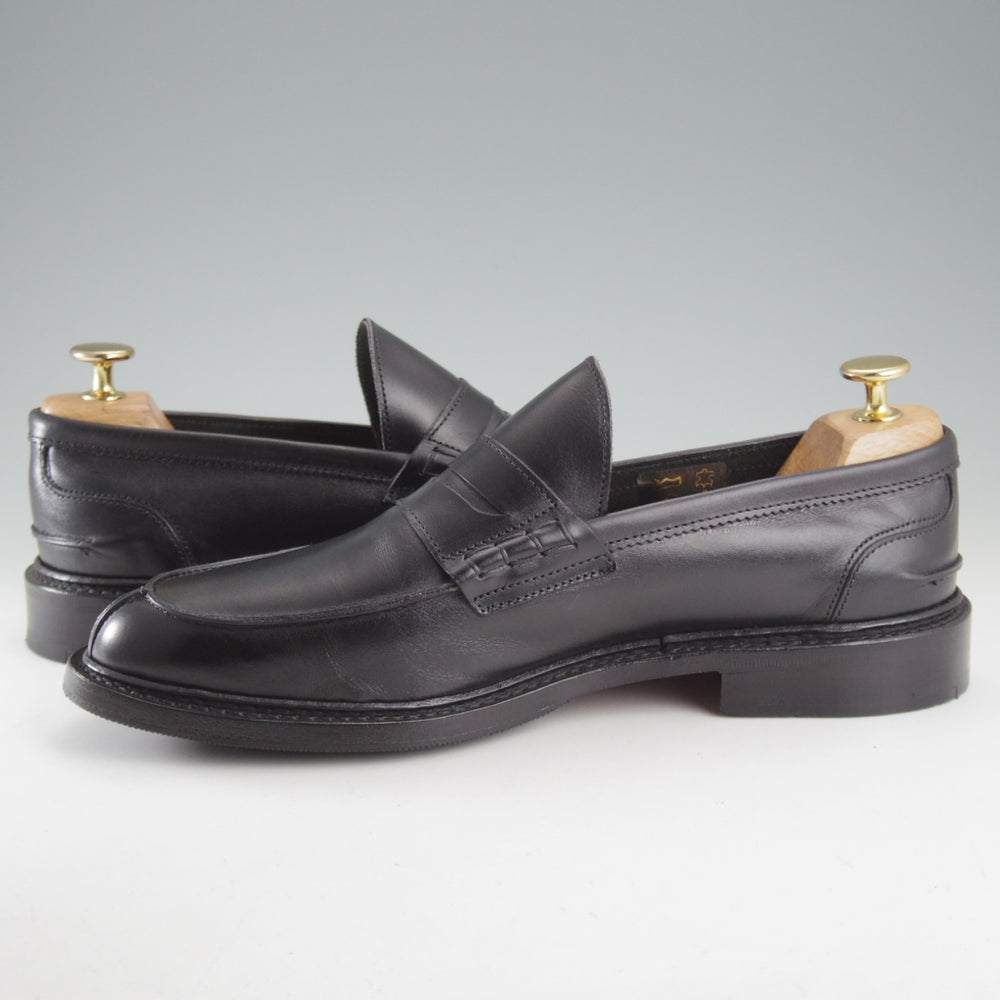極美品★トリッカーズ SIZE 7.5【現行定価10万円以上★コインローファー/ADAM】M7956/コインローファー/ボックスカーフ/黒/Tricker's★o685