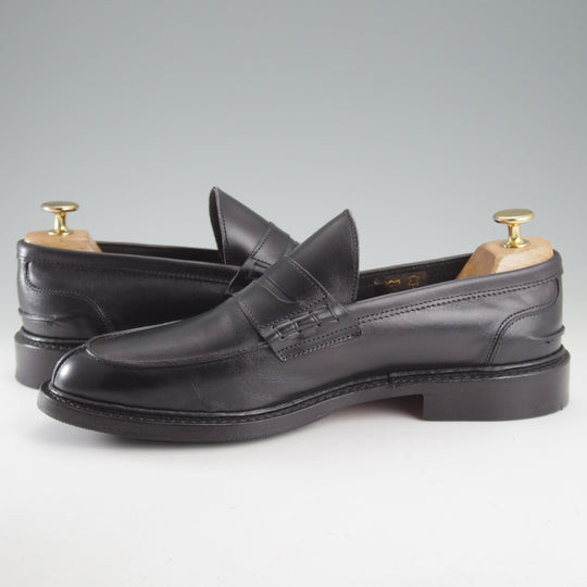 極美品★トリッカーズ SIZE 7.5【現行定価10万円以上★コインローファー/ADAM】M7956/コインローファー/ボックスカーフ/黒/Tricker's★o685