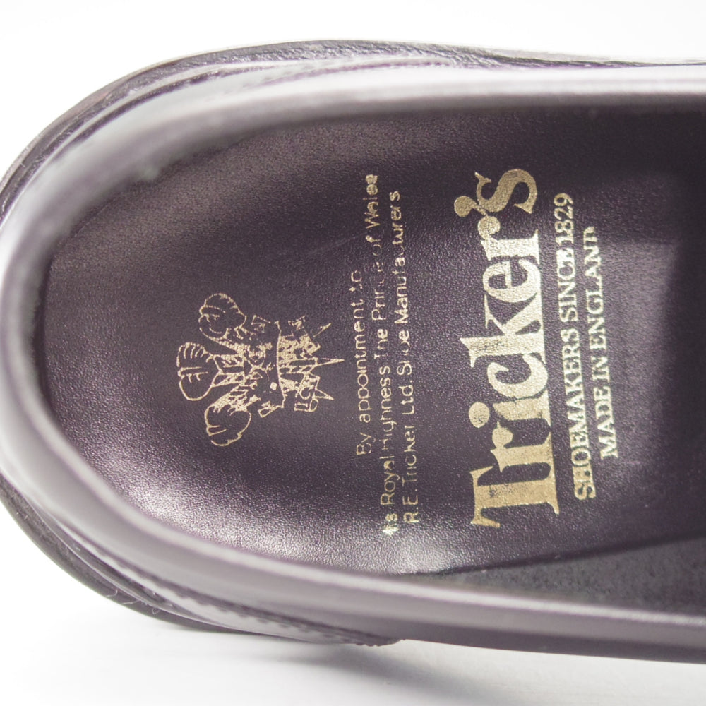 極美品★トリッカーズ SIZE 7.5【現行定価10万円以上★コインローファー/ADAM】M7956/コインローファー/ボックスカーフ/黒/Tricker's★o685