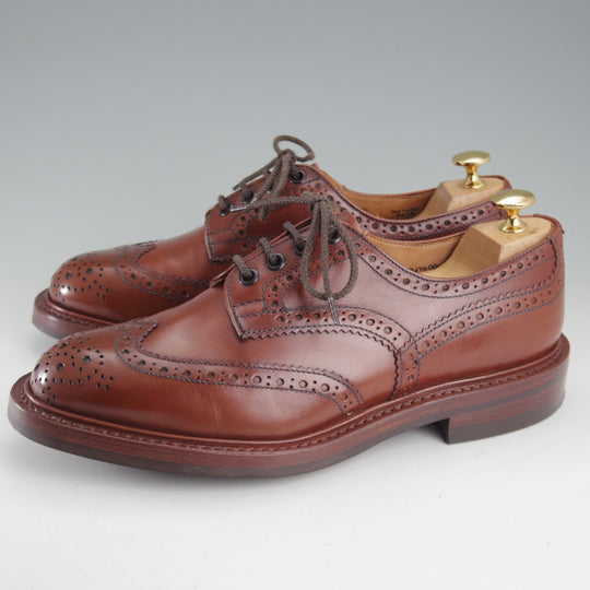 極上★トリッカーズ SIZE 7【定価￥132,000-★ダイナイトソール/BOURTON/マロンアンティーク】バートン/M5633/カーフ/茶/Tricker's★o686