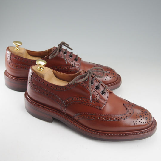 極上★トリッカーズ SIZE 7【定価￥132,000-★ダイナイトソール/BOURTON/マロンアンティーク】バートン/M5633/カーフ/茶/Tricker's★o686