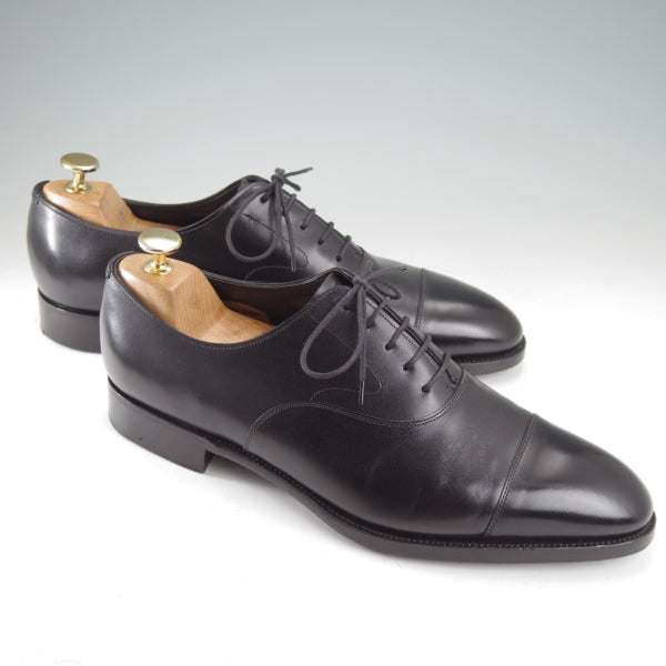 美品★エドワードグリーン 8E【定価￥253,000-★チェルシー/CHELSEA/82ラスト】ストレートチップ/カーフ/黒/メンズ/EDWARD GREEN★n648