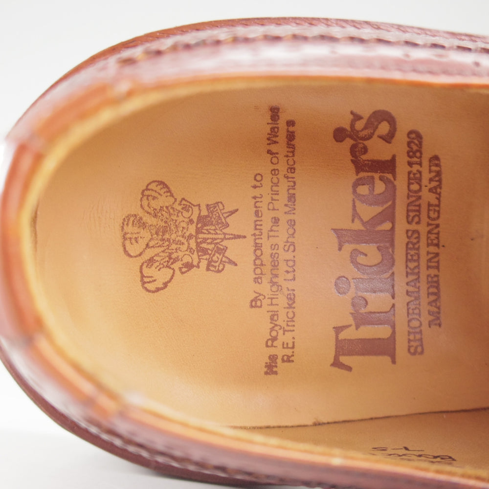 極上★トリッカーズ SIZE 7【定価￥132,000-★ダイナイトソール/BOURTON/マロンアンティーク】バートン/M5633/カーフ/茶/Tricker's★o686