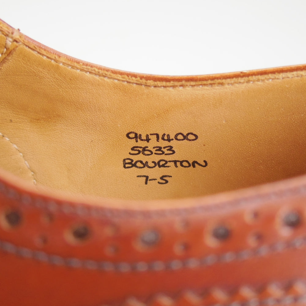 極上★トリッカーズ SIZE 7【定価￥132,000-★ダイナイトソール/BOURTON/マロンアンティーク】バートン/M5633/カーフ/茶/Tricker's★o686
