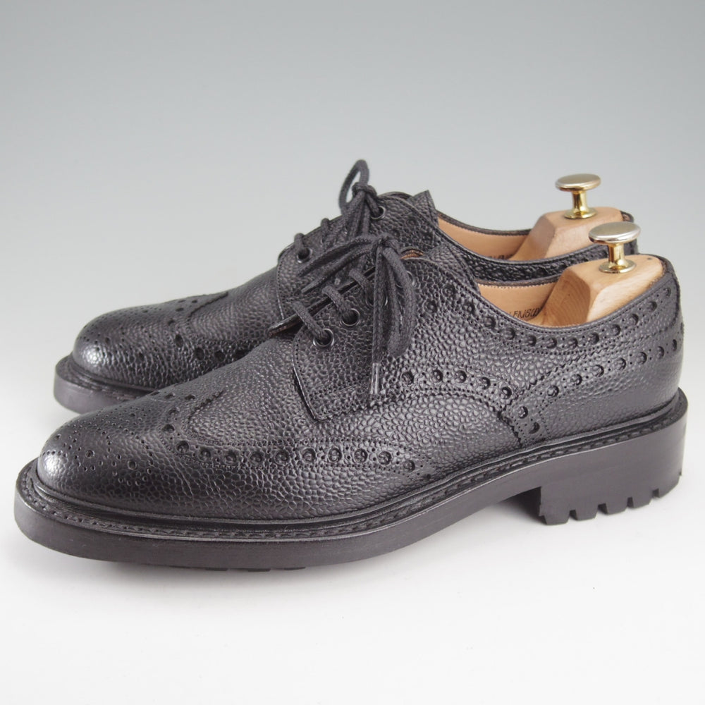 極上★(英)チーニー 7F【定価￥94,600-★AVON C/エイボン】コマンドソール/12508ラスト/フルブローグ/黒/メンズ/CHEANEY★o687