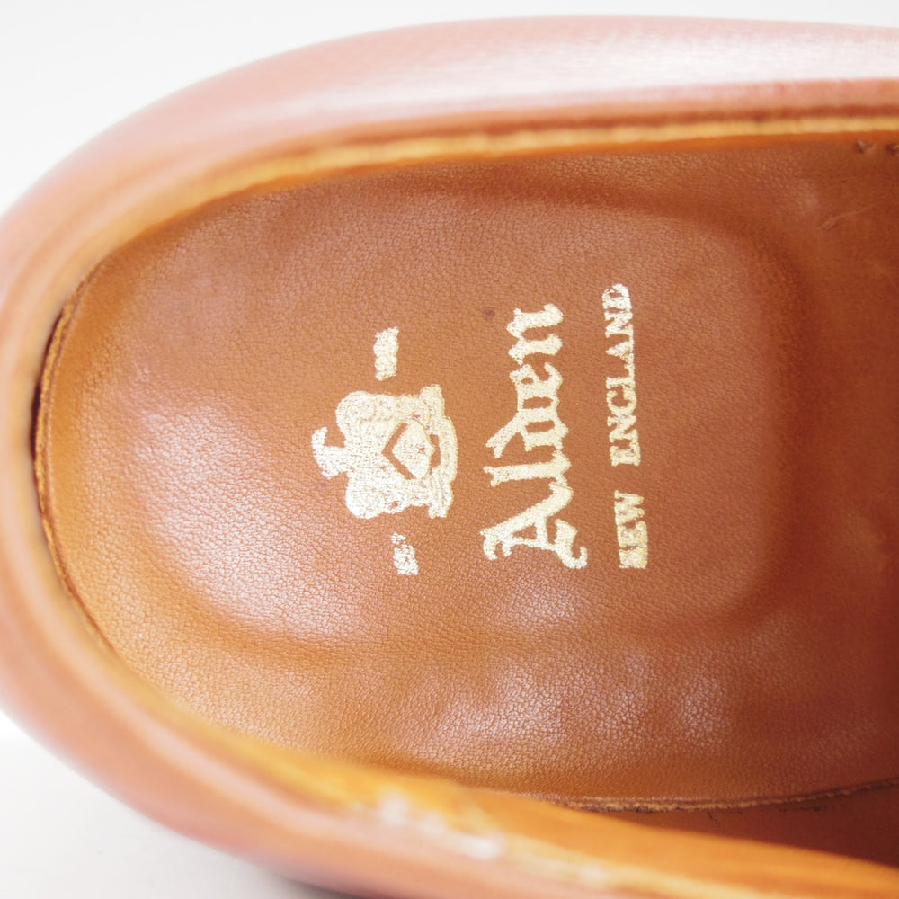 極美品★オールデン 7D【現行定価17万円以上★ミリタリーラスト/5369】プレーントゥ/アルパインカーフ/茶/メンズ/ALDEN★o144