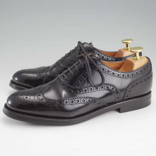 極美品★チャーチ(レディース) SIZE 36【定価￥176,000-★バーウッド/BURWOOD WG】ポリッシュドバインダーカーフ/黒/Church's★o145
