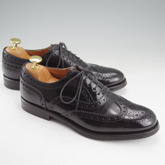 極美品★チャーチ(レディース) SIZE 36【定価￥176,000-★バーウッド/BURWOOD WG】ポリッシュドバインダーカーフ/黒/Church's★o145