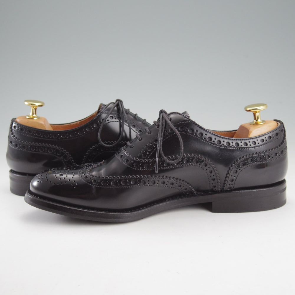 極美品★チャーチ(レディース) SIZE 36【定価￥176,000-★バーウッド/BURWOOD WG】ポリッシュドバインダーカーフ/黒/Church's★o145