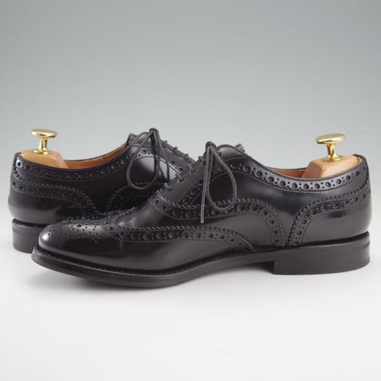 極美品★チャーチ(レディース) SIZE 36【定価￥176,000-★バーウッド/BURWOOD WG】ポリッシュドバインダーカーフ/黒/Church's★o145