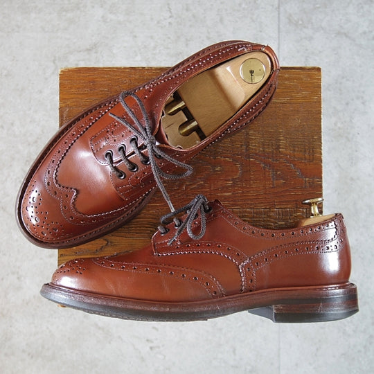 ★トリッカーズ SIZE 7.5【定価￥132,000-★ダイナイトソール/BOURTON/マロンアンティーク】バートン/M5633/カーフ/茶/Tricker's★n654