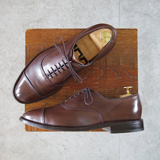 ★(米)アレンエドモンズ 6D【現行定価￥132,000-★Park Avenue/パークアベニュー】ストレートチップ/濃茶/ALLEN EDMONDS★n656