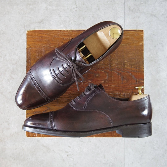 美品★ジョンロブ 5.5E【定価￥332,200-★フィリップ2/Philip2/プレステージライン】7000ラスト/ミュージアムカーフ/濃茶/JOHN LOBB★n660