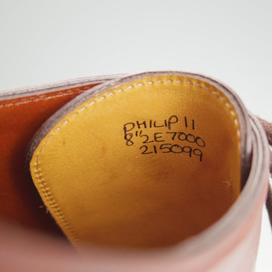 極上★ジョンロブ 8.5E【定価￥332,200-★フィリップ2/Philip/プレステージライン】7000ラスト/ミスティカーフ/茶/JOHN LOBB★n136