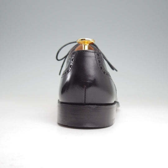 極美品★(英)チーニー 7F【定価￥99,000-★(英)ポールスミス別注/FENCHURCH】11028ラスト/クォーターブローグ/カーフ/黒/CHEANEY★n650
