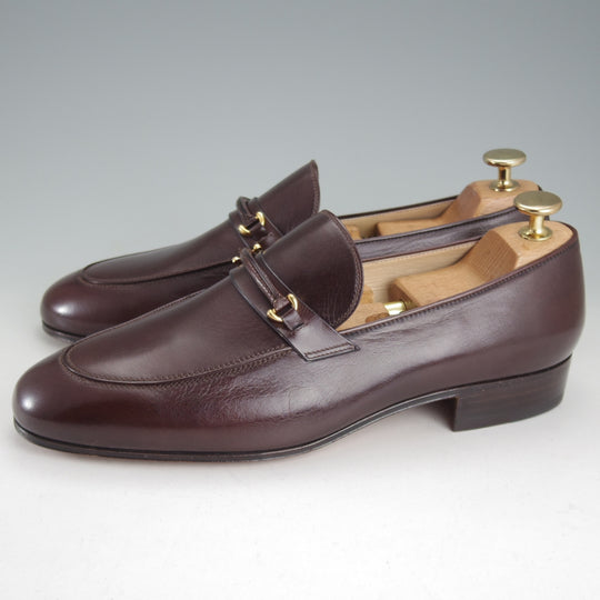 未使用★(伊)タニノクリスチー SIZE 6【デッドストック品★ビットローファー/濃茶】スリッポン/カーフ/メンズ/TANINO CRISCI★p259