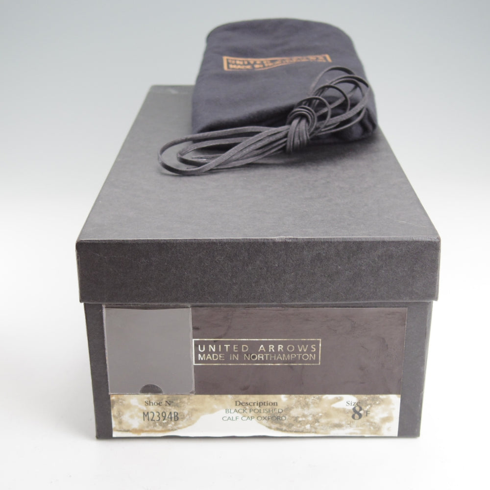 極美品★(英)チーニー 8F【貴重★ユナイテッドアローズ別注/ストレートチップ/3888ラスト】カーフ/黒/メンズ/CHEANEY★o146