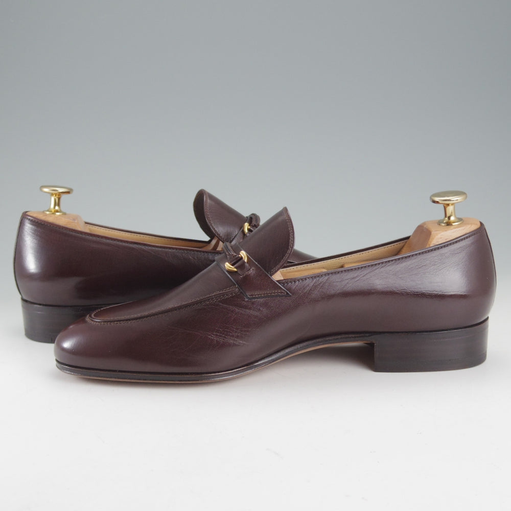 未使用★(伊)タニノクリスチー SIZE 6【デッドストック品★ビットローファー/濃茶】スリッポン/カーフ/メンズ/TANINO CRISCI★p259