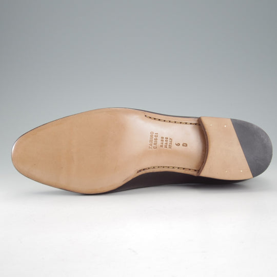 未使用★(伊)タニノクリスチー SIZE 6【デッドストック品★ビットローファー/濃茶】スリッポン/カーフ/メンズ/TANINO CRISCI★p259