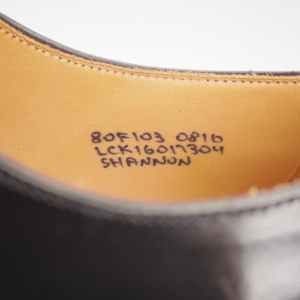 極美品★チャーチ 80F/UK8【定価￥181,500-★SHANNON/シャノン】103ラスト/プレーントゥ/黒/メンズ/Church's★n651