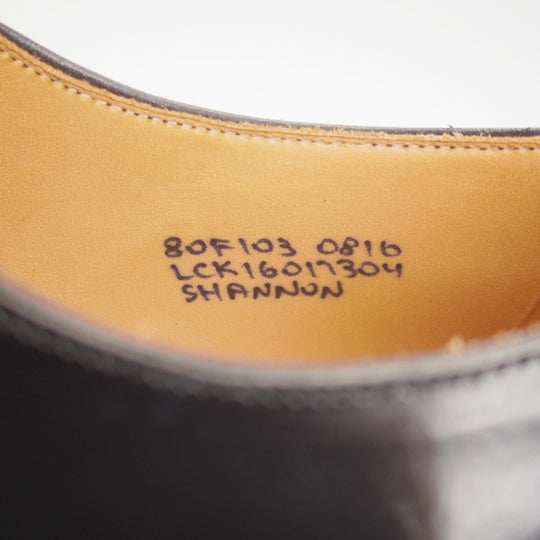 極美品★チャーチ 80F/UK8【定価￥181,500-★SHANNON/シャノン】103ラスト/プレーントゥ/黒/メンズ/Church's★n651