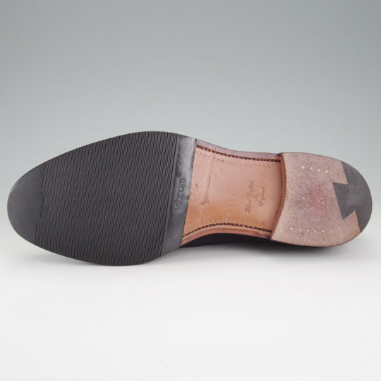 美品★クロケット&ジョーンズ 6.5E【定価￥137,500-★CAVENDISH 3/キャベンディッシュ】タッセルローファー/375ラスト/スエード/紺★p260