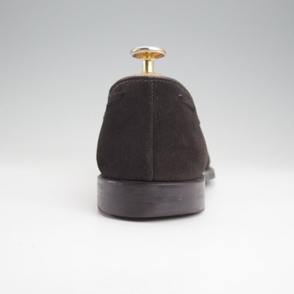 極上★クロケット&ジョーンズ 6.5E【定価￥121,000-★CAVENDISH 3/キャベンディッシュ3】タッセルローファー/375ラスト/スエード/黒★n652
