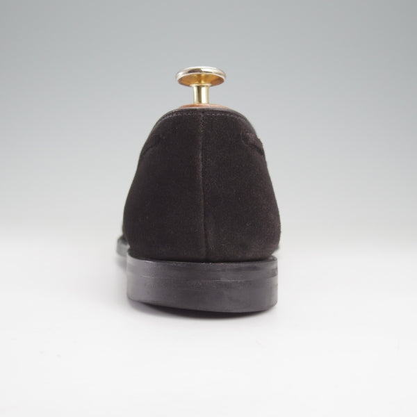 極上★クロケット&ジョーンズ 6.5E【定価￥121,000-★CAVENDISH 3/キャベンディッシュ3】タッセルローファー/375ラスト/スエード/黒★n652