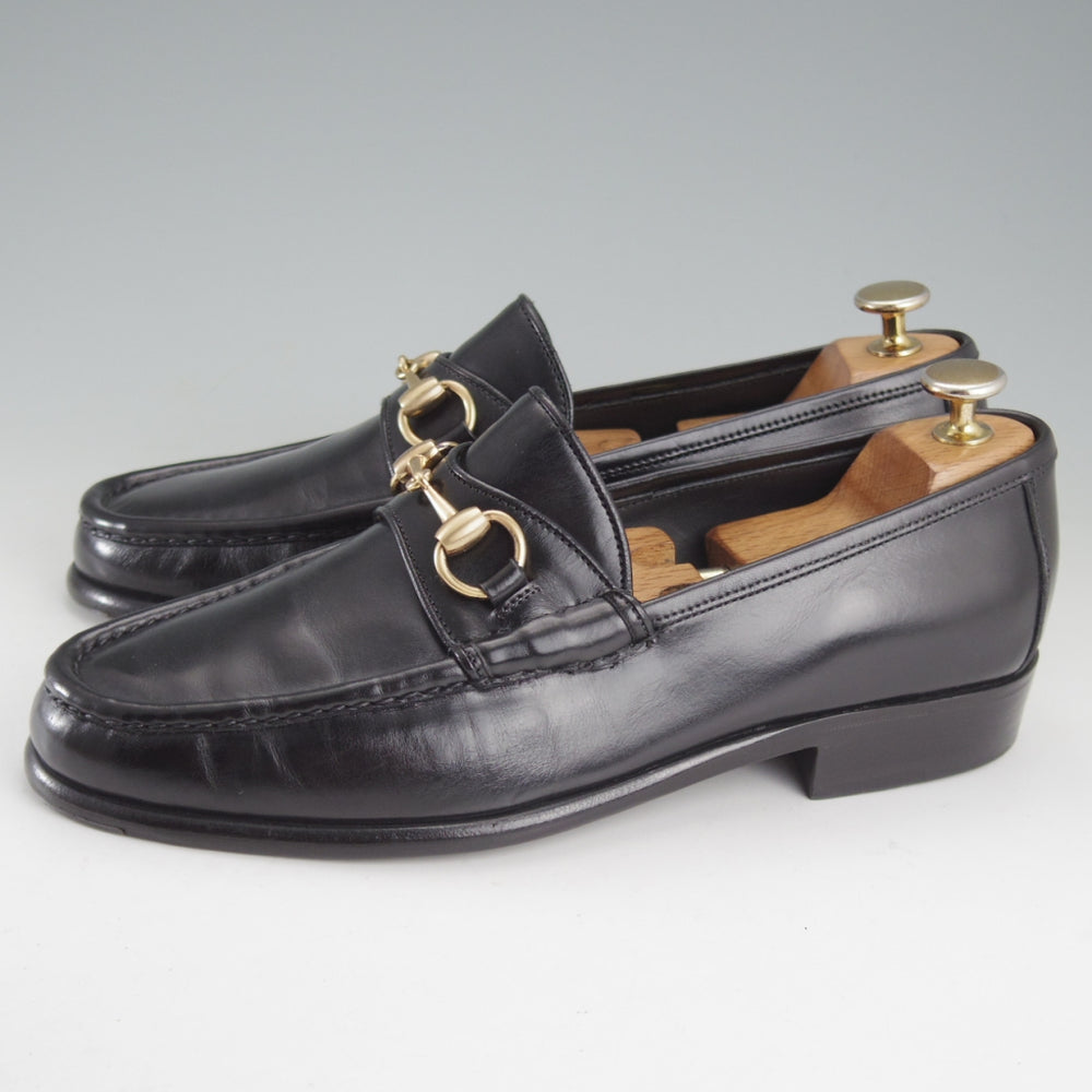 極美品★(伊)エンツォ・ボナフェ SIZE 7【定価￥132,000-★エディフィス別注/ビットローファー/2695】カーフ/黒/メンズ/Enzo Bonafe★o692