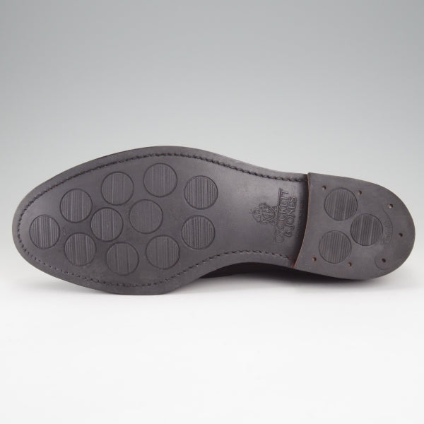 極上★クロケット&ジョーンズ 6.5E【定価￥121,000-★CAVENDISH 3/キャベンディッシュ3】タッセルローファー/375ラスト/スエード/黒★n652