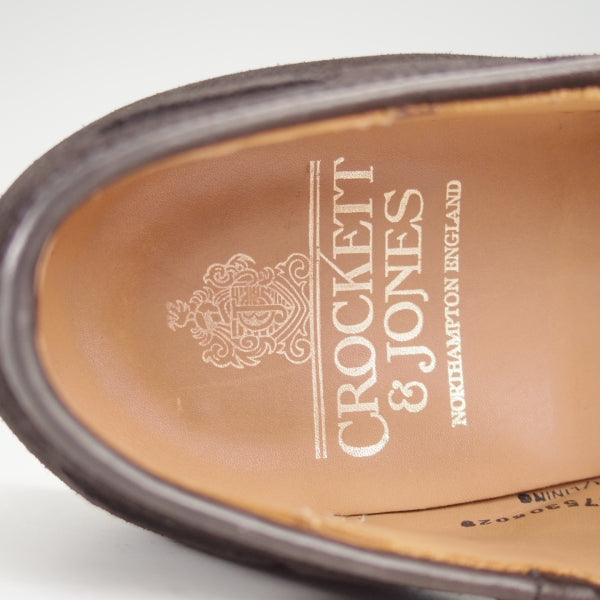 極上★クロケット&ジョーンズ 6.5E【定価￥121,000-★CAVENDISH 3/キャベンディッシュ3】タッセルローファー/375ラスト/スエード/黒★n652