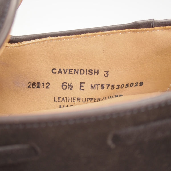 極上★クロケット&ジョーンズ 6.5E【定価￥121,000-★CAVENDISH 3/キャベンディッシュ3】タッセルローファー/375ラスト/スエード/黒★n652