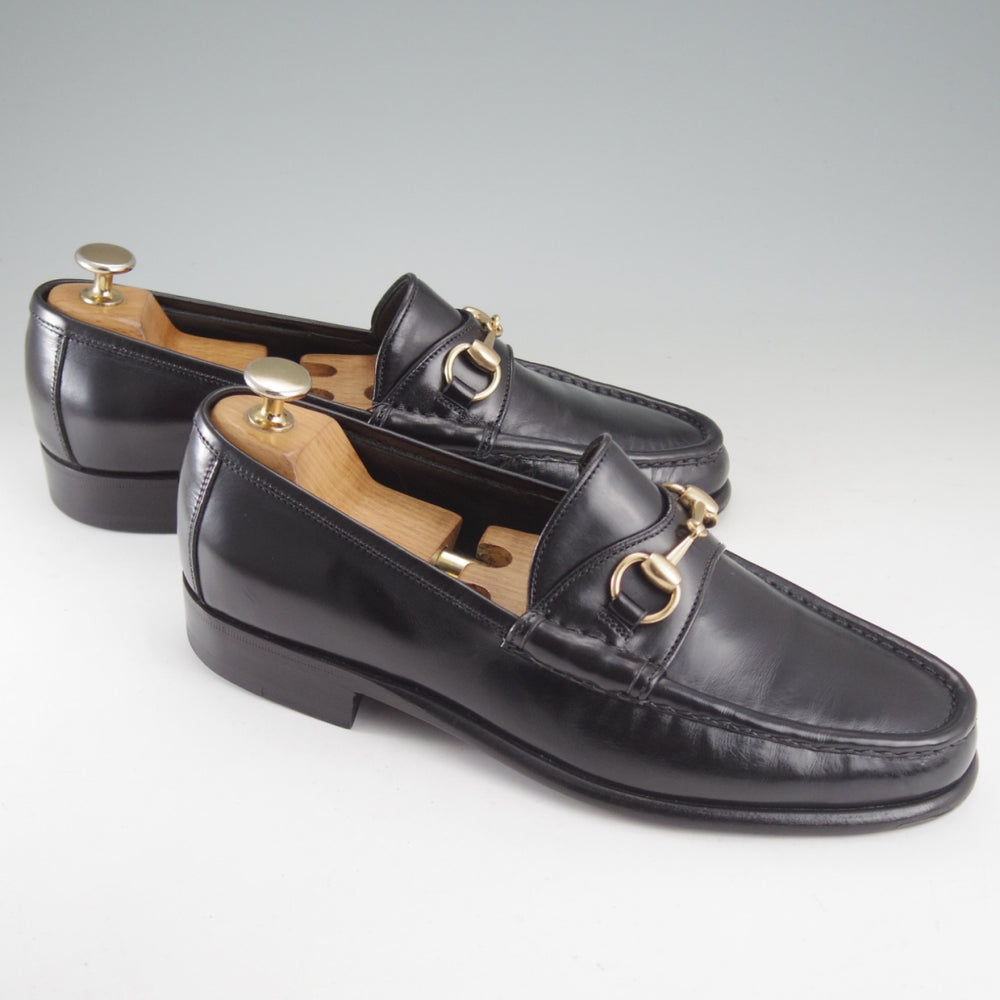 極美品★(伊)エンツォ・ボナフェ SIZE 7【定価￥132,000-★エディフィス別注/ビットローファー/2695】カーフ/黒/メンズ/Enzo Bonafe★o692