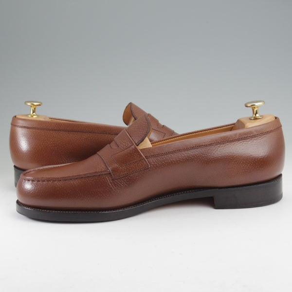 極美品★J.M.ウエストン 9.5E【現行定価￥156,200-★180/コインローファー】41ラスト/チェルケス/シボ革/茶/Weston/ウェストン★n139