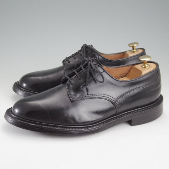 極上★トリッカーズ SIZE 7.5【定価￥132,000-★ダイナイトソール/Woodstock/5636】プレーントゥ/カントリーシューズ/黒/Tricker's★n653