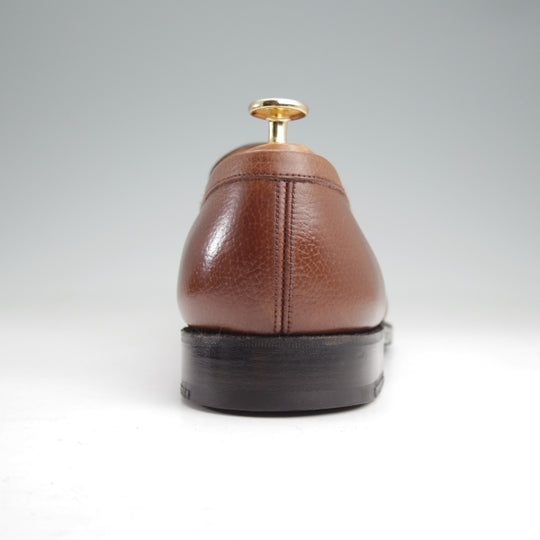極美品★J.M.ウエストン 9.5E【現行定価￥156,200-★180/コインローファー】41ラスト/チェルケス/シボ革/茶/Weston/ウェストン★n139