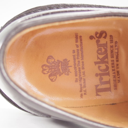 極上★トリッカーズ SIZE 7.5【定価￥132,000-★ダイナイトソール/Woodstock/5636】プレーントゥ/カントリーシューズ/黒/Tricker's★n653