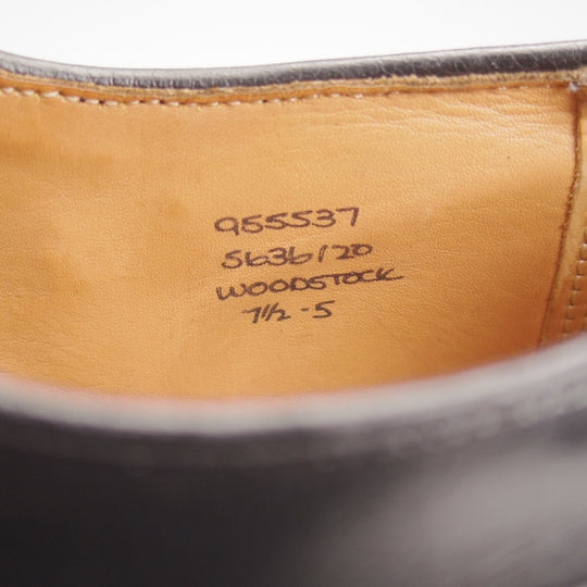 極上★トリッカーズ SIZE 7.5【定価￥132,000-★ダイナイトソール/Woodstock/5636】プレーントゥ/カントリーシューズ/黒/Tricker's★n653