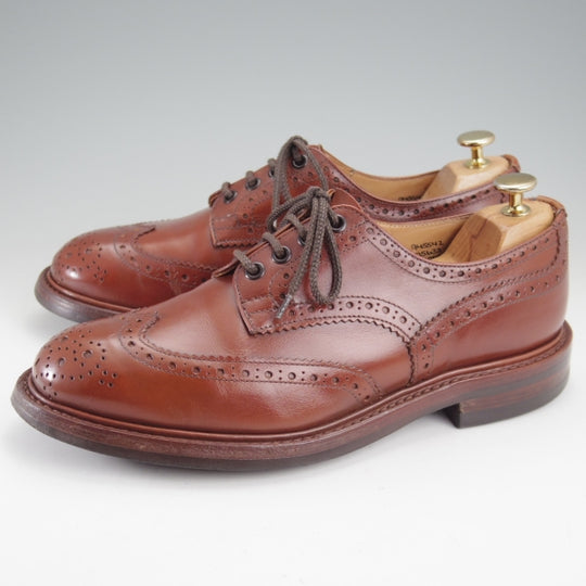 ★トリッカーズ SIZE 7.5【定価￥132,000-★ダイナイトソール/BOURTON/マロンアンティーク】バートン/M5633/カーフ/茶/Tricker's★n654